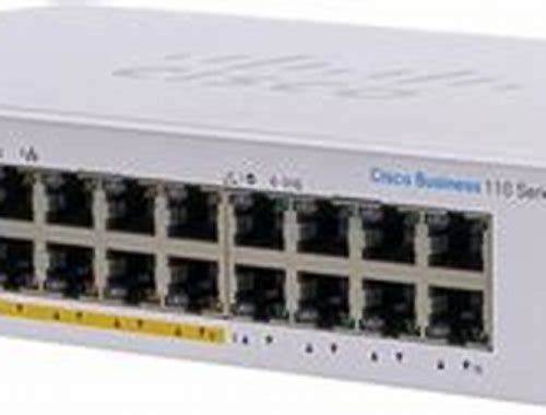 CBS110 UNMANAGED 16-PORT 10/100/1000 (8 SUPPORT POE WITH 64W POWER BUDGET)