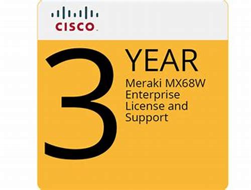 MERAKI MX68 ENTERPRISE LICENSE AND SUPPORT, 3Y