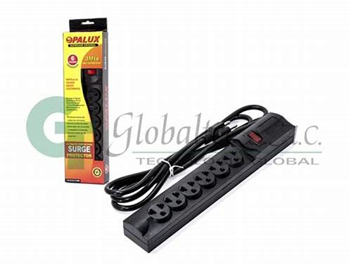 SUPRESOR DE PICO RAMBO 6 TOMAS 220V CABLE 2MTS