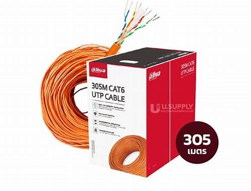 CABLE UTP CAT6 - PVC DE COLOR NARANJA CON CERTIFICACION ANTI-FLAMA