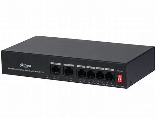 SWITCH POE DE 4 PUERTOS POE, 2 UPLINK