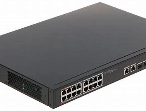 SWITCH POE DE 16 PUERTOS POE, COMBO 2 UPLINK + 2 SFP