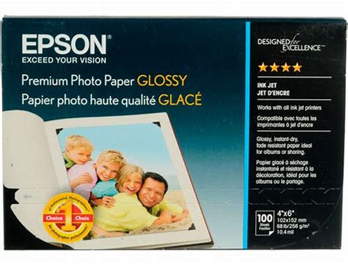 PAPEL EPSON PHOTO GLOSSY 4X6 100 HOJAS
