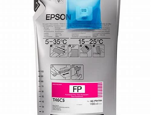 CARTUCHO DE TINTA EPSON® ULTRACHROME DS ROSADO FLUOR 2LTRS, PARA PLOTTER DE SUBLIMACIÓN F9470H