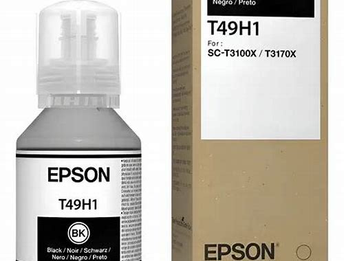 BOTELLA DE TINTA NEGRA EPSON® T49H PARA PLOTTER T3170X