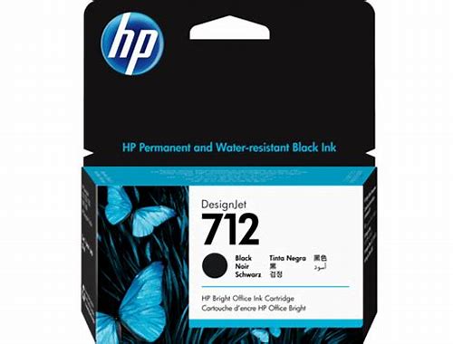 CARTUCHO DE TINTA HP DESIGNJET 712 DE 38 ML, NEGRO