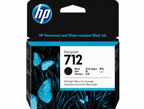 CARTUCHO DE TINTA HP DESIGNJET 712 DE 80 ML, NEGRO