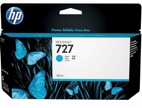 TINTA HP 727 CYAN P/DESIGNJET T920/T930/T1500 SERIES /T2500 SERIES