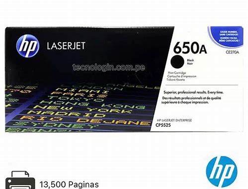 TONER HP NEGRO CE270A P/CP5520/CP5525N/CP5525DN