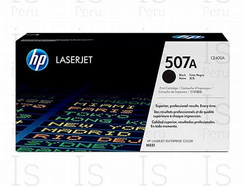 TONER HP NEGRO 507A P/LASERJET COLOR M551DN