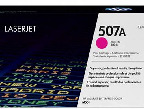 TONER HP MAGENTA 507A P/LASERJET COLOR M551DN