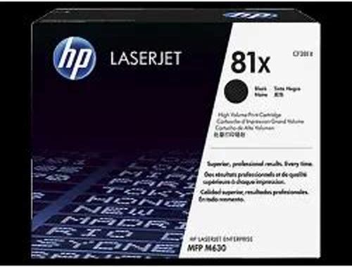 TONER HP NEGRO 81X P/LASERJET ENTERPRISE MFP M630