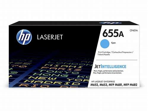 TONER HP CYAN CF451A P/LASERJET COLOR ENTERPRISE M652A, M653A, MFP M681, MFP M682