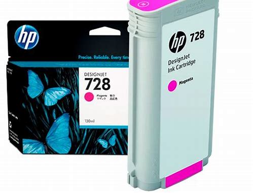 CARTUCHO HP 728 DE TINTA MAGENTA P/DESIGNJET HP T730/T830 DE 130 ML