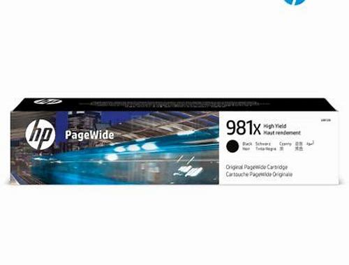 CARTUCHO HP 981X BLACK P/PAGEWIDE ENTERPRISE 556(DN, XH MODELS), 586 (DN, F MODELS), 586Z,E55650DN