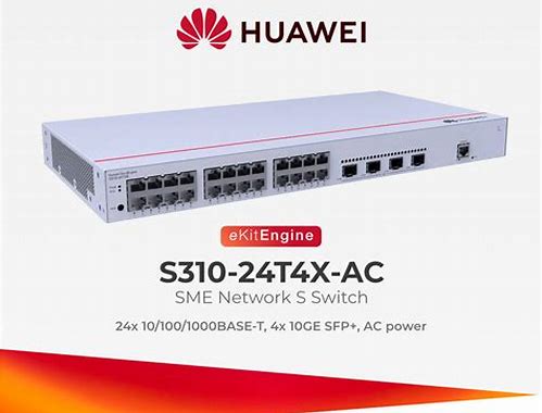 S310-24T4X - 24*10/100/1000BASE-T PORTS, 4*10GE SFP+ PORTS, BUILT-IN AC POWER
