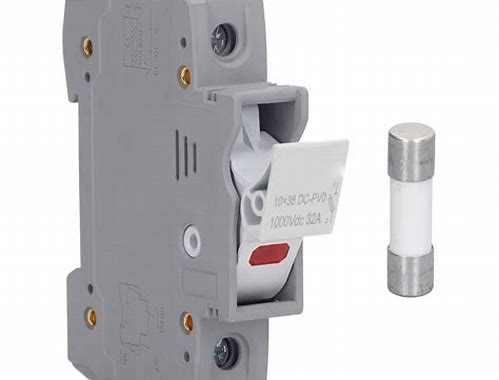 PORTAFUSIBLE FOTOVOLTAICO 1000V 1P CON SEÑALIZACIÓN FUSIBLES 10X38MM