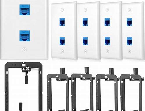 ROCETA CON 2 PUERTO RJ45 CAT5 / CAT6