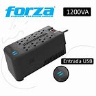 ESTABILIZADOR DE CORRIENTE FORZA FR-FVR-1222USB 1200VA/600W.