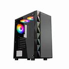 CASE K03 GAMING DELUX 2COOLER INCLUIDO RGB /2 PUERTOS USB2.0 / 1 PUERTO USB 3.0 LATERAL VNILICO