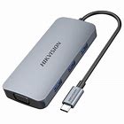 ADAPTADOR HIKVISION HS-HUB-D5901RJ45 / HS-HUB-DS901 3USB 3,0/HDMI/SD/PD